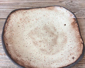 Ceramic Plate, Handmade Plate, Rustic Plate, Housewarming Plates, Handmade Ceramic Plate, Housewarming Gift, Irregular Shape Plates