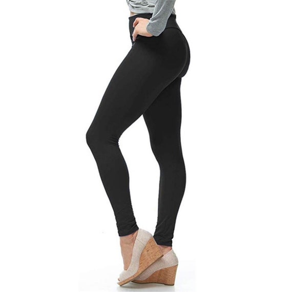 Black Full Length Super Soft Full-length Leggings 