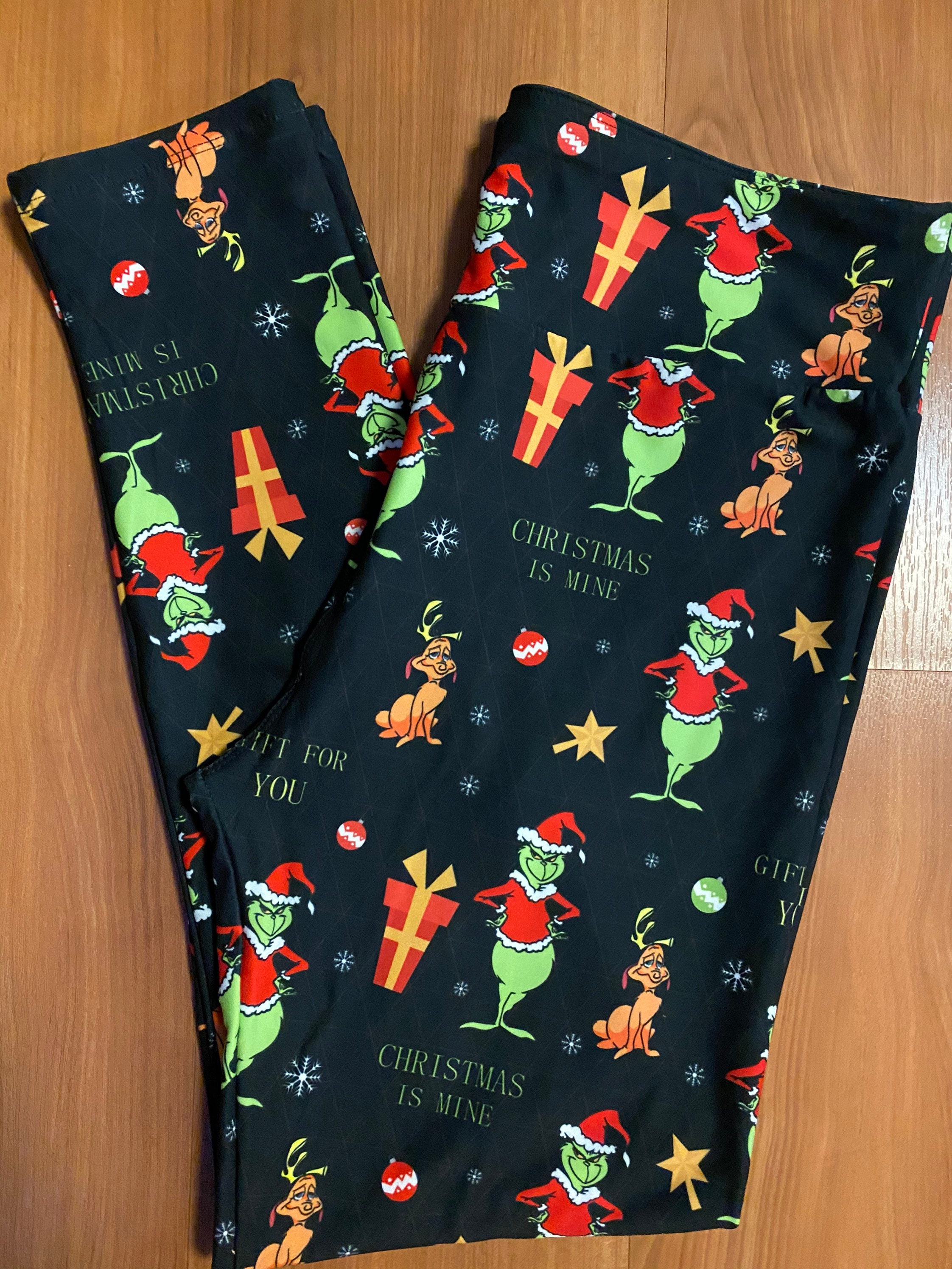 Grinch Christmas Legging - TeeHex