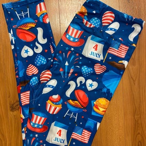 July 4th cookout full length 3 inch waistband leggings