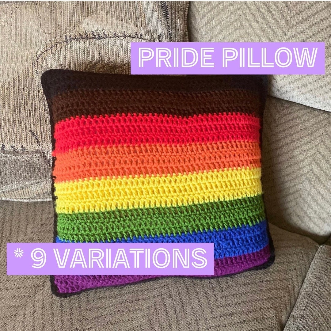 LGBTQ Pride Flag Pillow // Gay Lesbian Bisexual Pansexual Etsy Denmark
