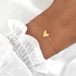 Herz Armkette gold wasserfest / Partnerarmband Infinity / Herz Armband gold / Silber Herz Armband / Partnerarmband / Armband Freundin