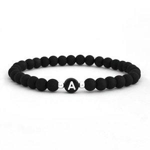 Pulseras de pareja, personalizadas con el texto deseado pulseras para parejas / pulseras de amor con iniciales, joyas individuales para hombres y mujeres