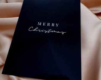 Christmas card / Christmas postcard / Merry Christmas card / Christmas greetings / Send postcard with greeting / Xmas postcard glossy