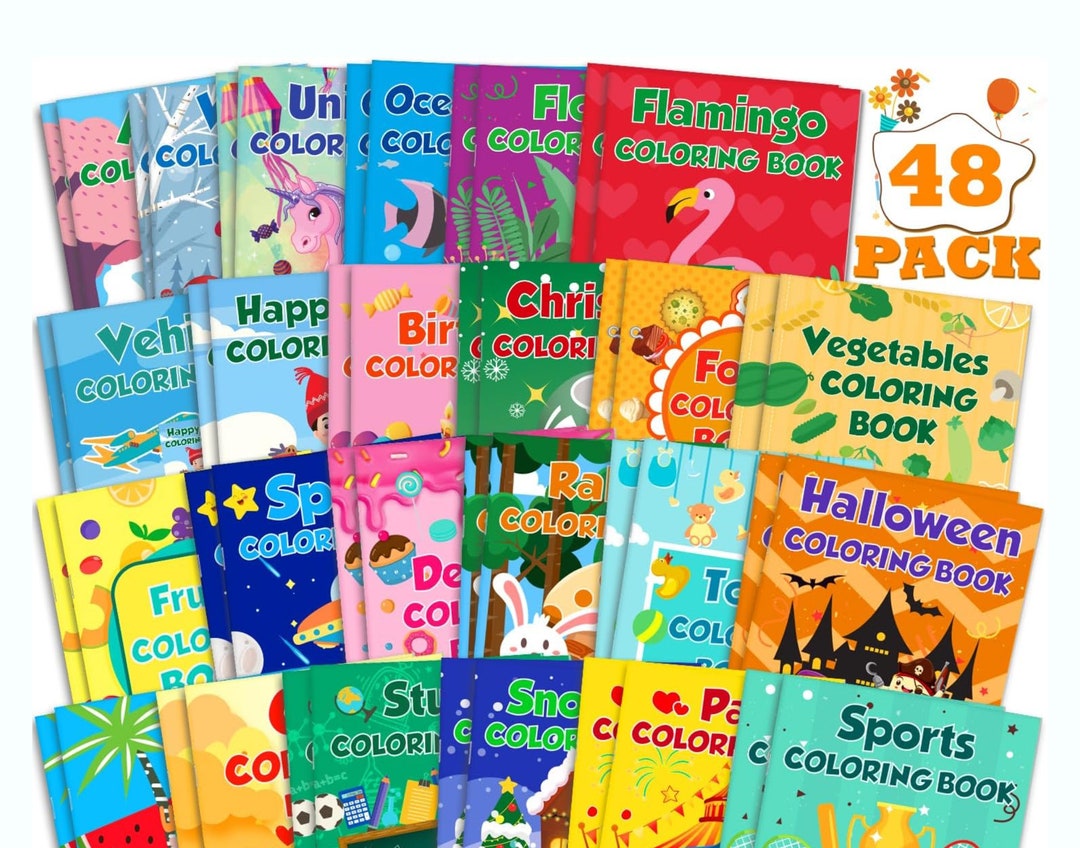 24pack Small Coloring Books for Kids Ages 4-8 8-12 Bulk - Etsy