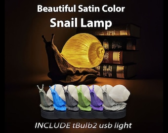 Beautiful SATIN COLOR Snail Lamp