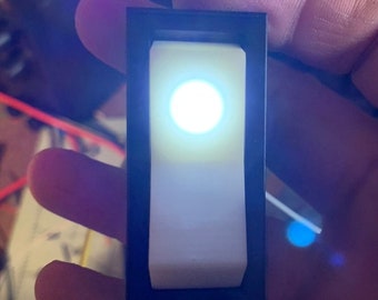 Grande interruttore a bilanciere bianco con LED