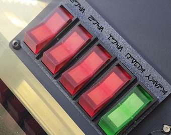 Interruttore A Bilanciere 10 Pezzi Luce Rossa ON-Off SPST - Foto 7