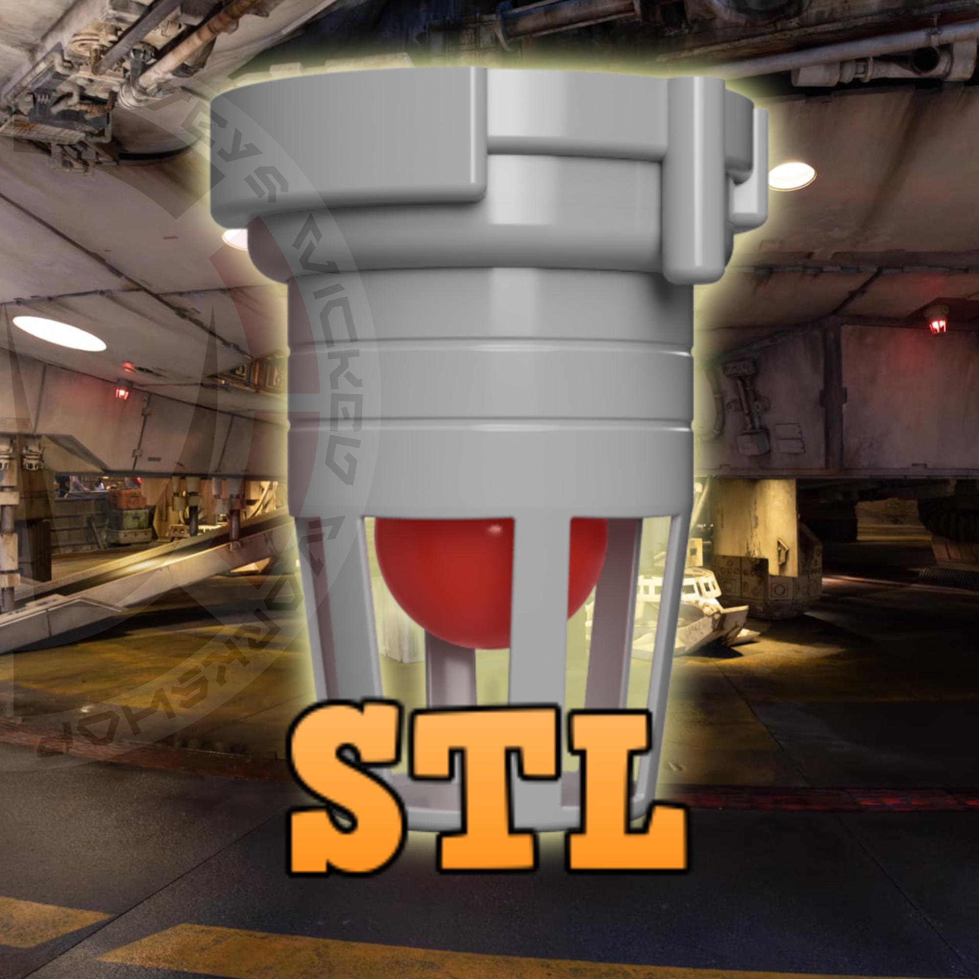 Star Wars Inspired Millennium Falcon Exterior Light Prop STL