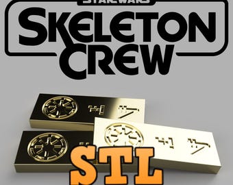 Skeleton Crew Republic Dataries Credit / Sabacc Chip STL 3D Digital File