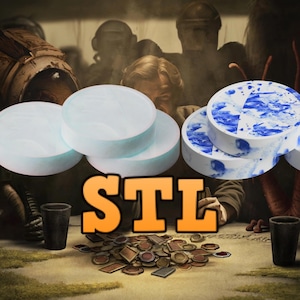 Calamari Flan Sabacc Credit / Coin Prop STL Inspired by Star Wars