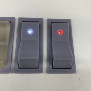 Large Functioning Star Wars Inspired Rocker Switch with your choice of LED