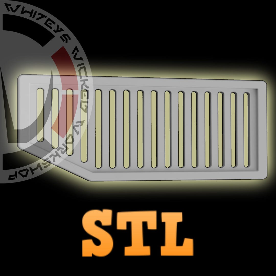 Galaxys Edge Window Grate Prop 3D STL Print File Inspired by Star Wars ...