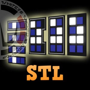 Star Wars dashboardpaneelverlichting 3D STL-afdrukbestand