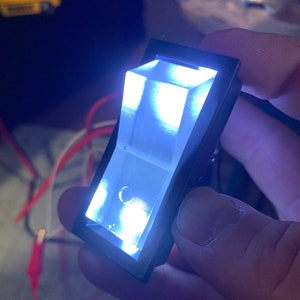 Translucent Large Functioning Star Wars Inspired Rocker Switch Assorted LED Colors *LIMITED RUN*