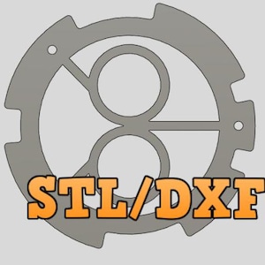 Millennium Falcon Cockpit Greeblie Plate STL/DXF