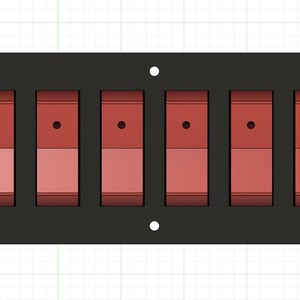 Rocker Switch Template / Cover 2,3,4,5, and 6 Slot - DXF | STL - Etsy