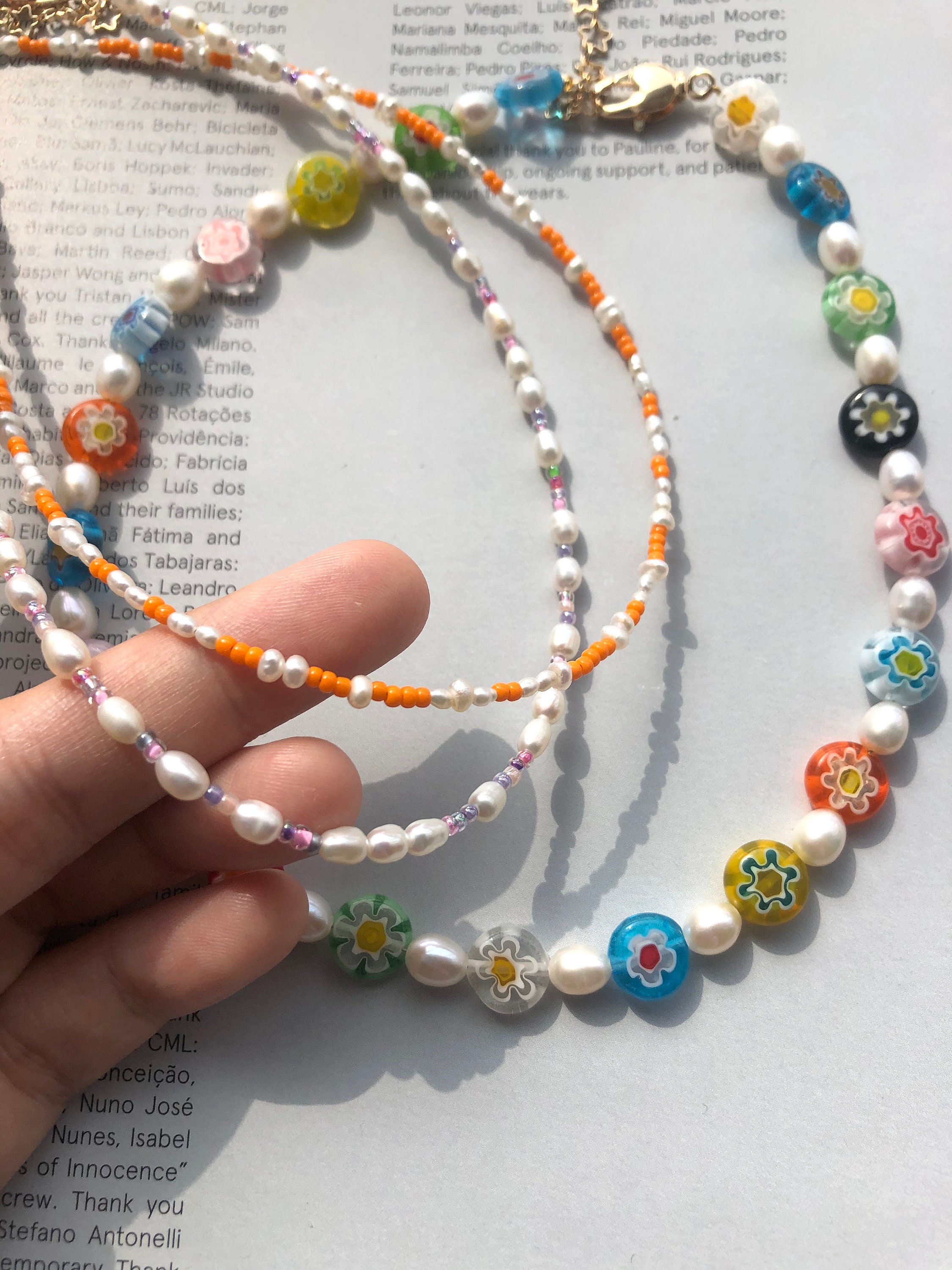 Collana Personalizzata Con Iniziale A Cuore E Perle