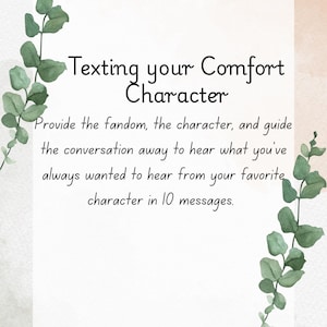 Sms'en met je troostende karakter