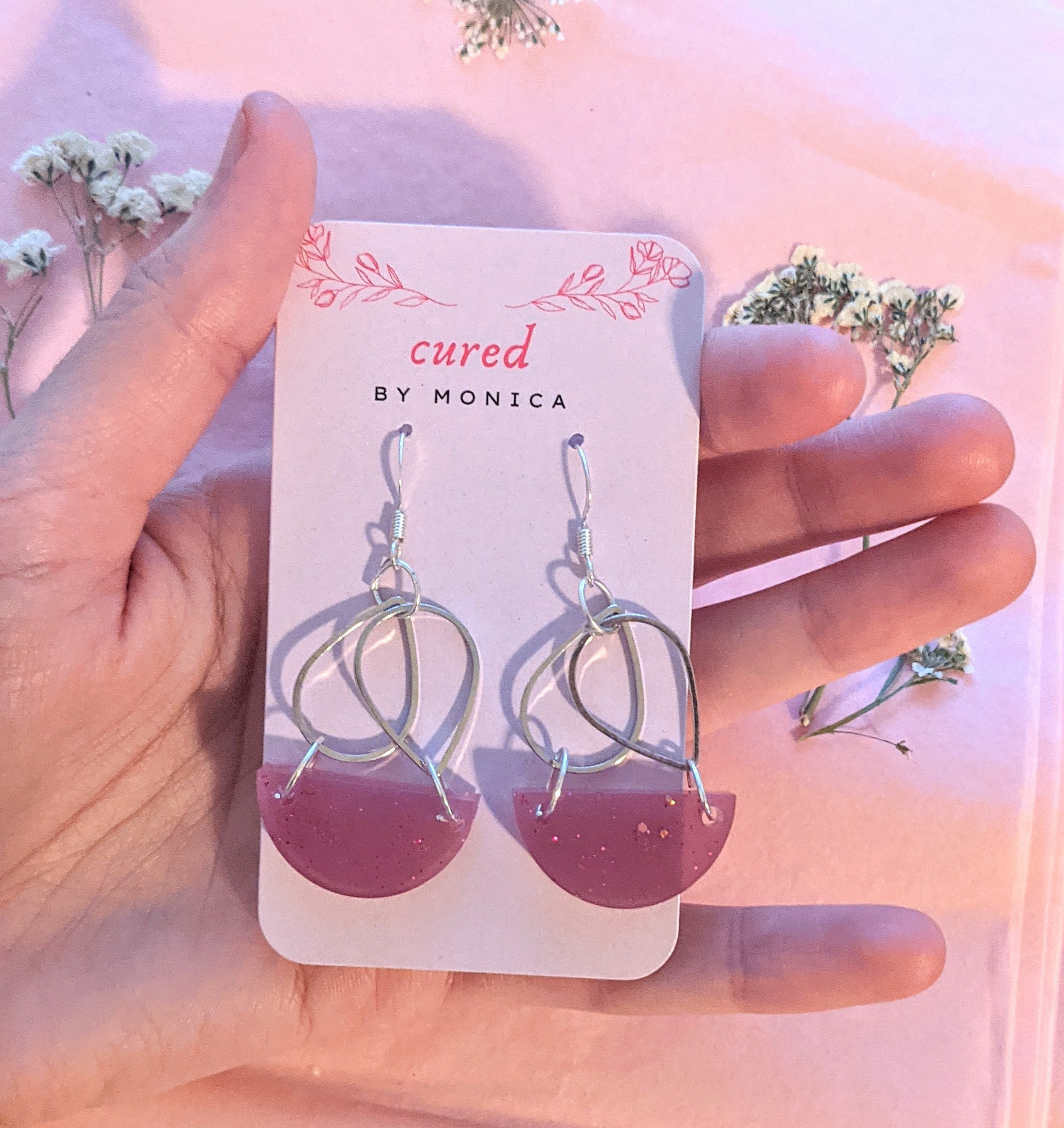 Boucles D'oreilles Chrétiennes Sacré Cœur De Jésus - Médaille Catholique Religieuse