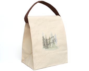 Bolsa de almuerzo de lona, bolsa de algodón reutilizable y ecológica