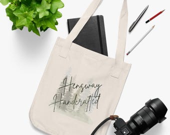 Organic Canvas Tote Bag, Reusable Market Bag with Natural Vibes