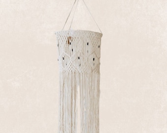 Macrame lampenkap L Macrame muurhangende Boho hanglamp | Amal