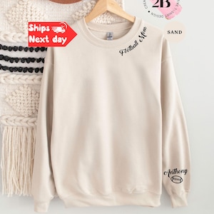 Custom Football Mom Sweatshirt: Personalized Game Day Apparel