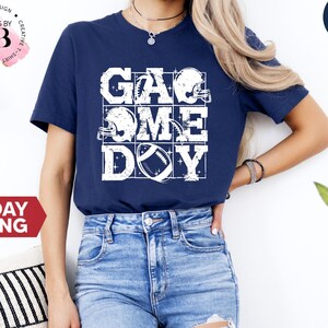 American Football Game Day T-Shirt: Sports Lover Gift, Football Mom Tee, Sport Coach Gifts