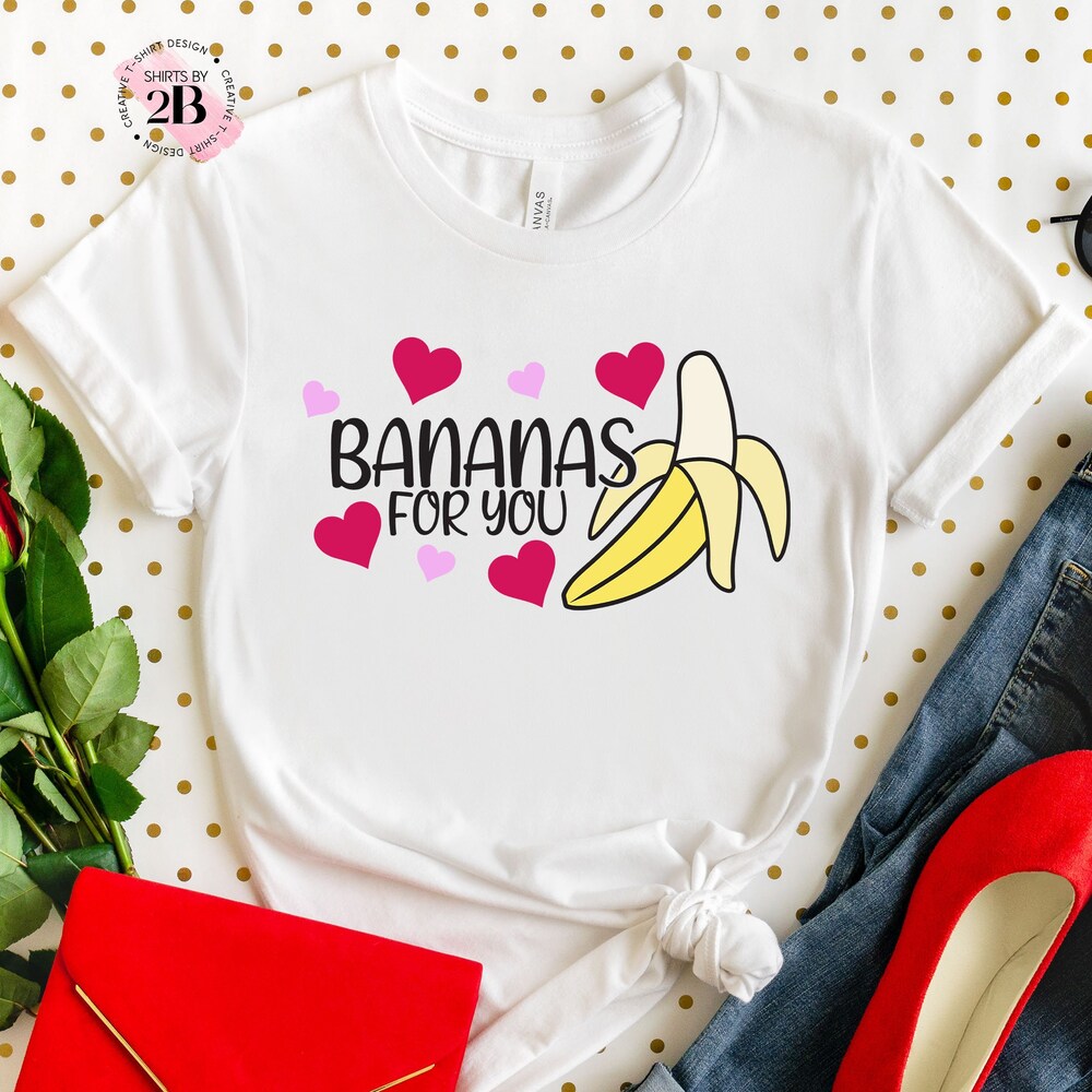 Bananas For You Shirt, Banana Shirt, Anime Shirt, Manga Shirt, Valentine'S Day Shirt, Valentine Shirt, Cute Love Shirt, Bananas Shirt Amitytees