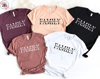 Custom Family Shirt: Personalized Holiday Tee, Matching Family Christmas Outfit