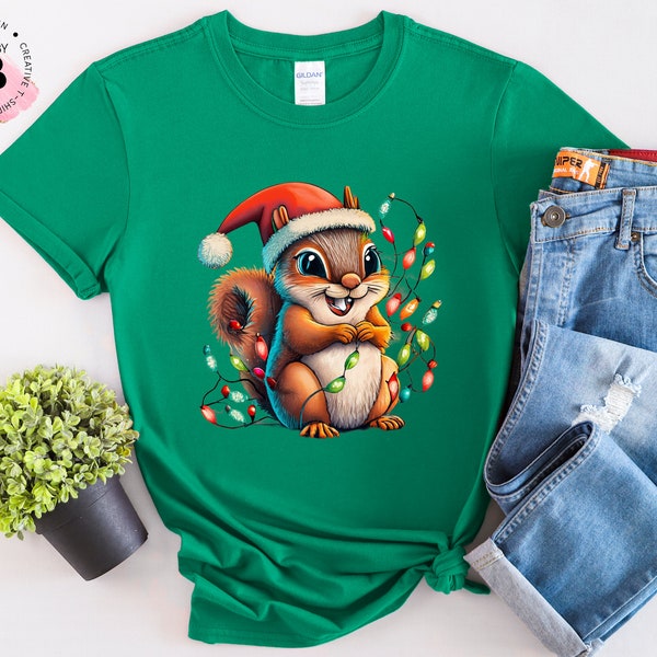 Christmas Squirrel Shirt, Christmas Shirt, Funny Christmas Shirt, Christmas Vacation Shirt, Christmas Holiday Shirt, Merry Christmas Shirt