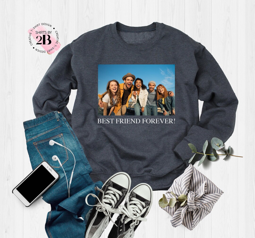 Personalized Photo Sweatshirt, Custom Photo & Text Hoodie, Birthday