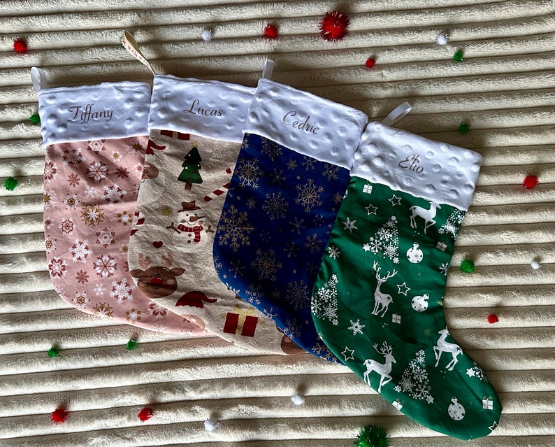 Personalized Christmas Sock Etsy