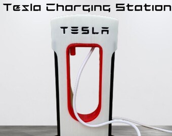 TESLA Desktop Charging Accessory - Phone Charger Stand, Desk Organiser, Desk Accessories, Car, Automotive, Tesla