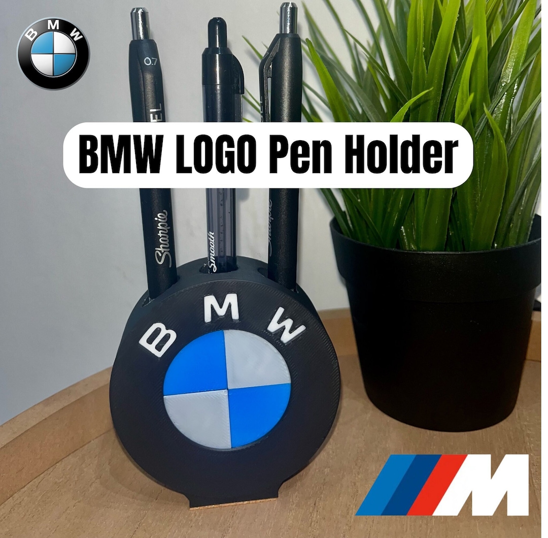 BMW Original Logo Desk Organiser Pen Holder, BMW Motorsport Brand, Car ...