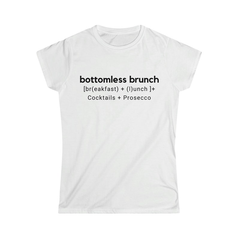 Bottomless Brunch Tshirt I Bottomless Brunch Definition Top I Etsy