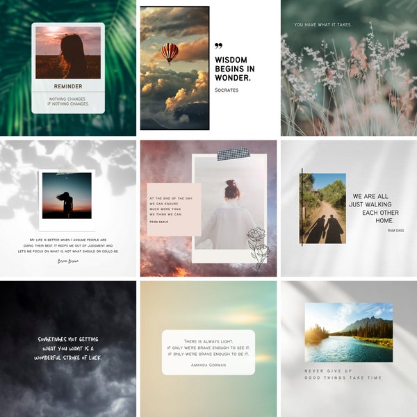 Fully CUSTOMIZABLE Canva graphic templates for Instagram, Facebook, and LinkedIn!