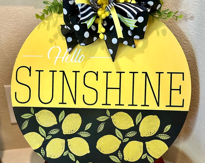 Wood Lemon Wall Decor 
