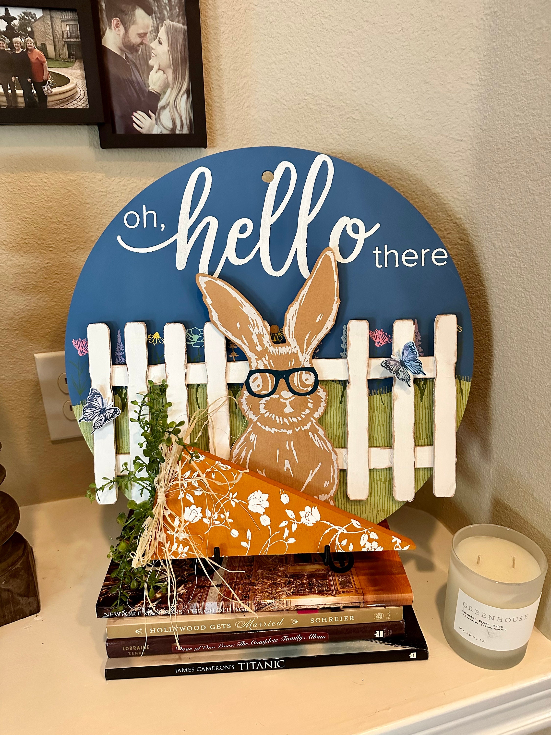 Oh Hello There Spring Door Hanger - Etsy