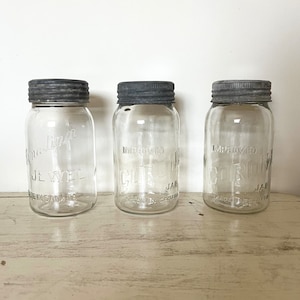One large vintage canning jar, made in Canada ca1930s