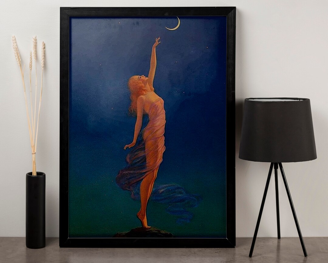 Edward Mason Eggleston Reaching for the Moon Canvas Wall Art Etsy
