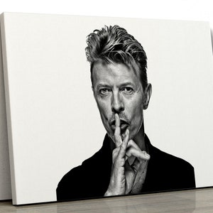 David Bowie Music  Canvas Wall Art , Music Framed Art , Music Canvas , Modern Art Canvas , Modern Wall Art , Home Decor Canvas Art 256