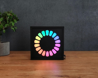 Medidor VU de anillo, reactivo al sonido, visualización del espectro de audio, visualizador de música