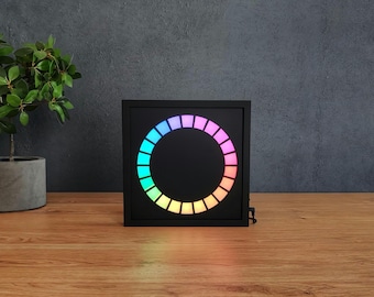 Medidor VU de anillo, reactivo al sonido, visualizador de música, configuración de juegos