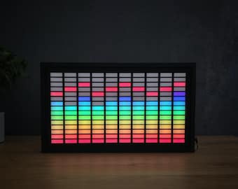Analizador de espectro de 10 bandas, reactivo al sonido, visualizador de música