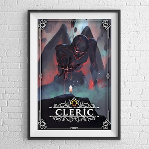Cleric Poster 24 x 36 Celebrating RPG and D&D like Games