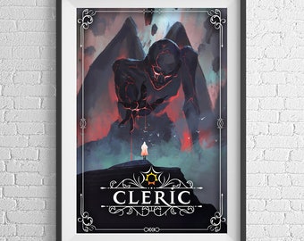 Cleric Poster 24 x 36 ter ere van RPG en D&D-achtige games