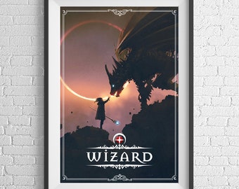 Wizard Poster 24 x 36 ter ere van RPG en D&D-achtige games