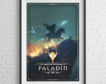 Paladin Poster 24 x 36 ter ere van RPG en D&D-achtige games